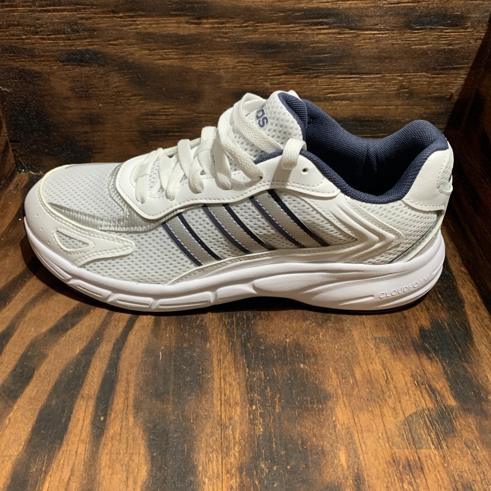 Adidas Eclyptix 2000 Cloudfoam Women Shoes White Navy Silver Size 9